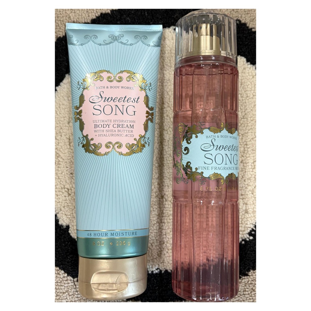 Bath & Body Works Sweetest Song Set - Body Cream & Fine Fragrance Mist